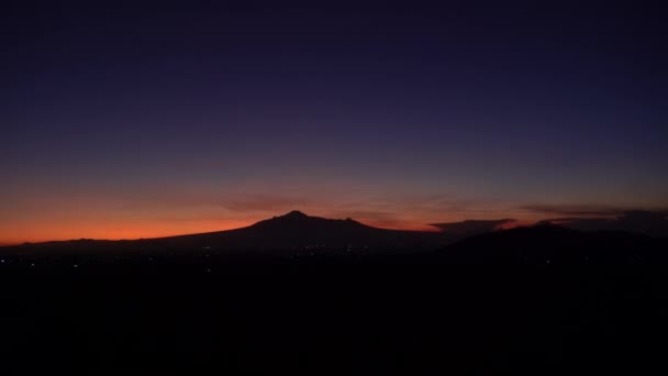 山中日出的令人难以置信的时间 — 图库视频影像