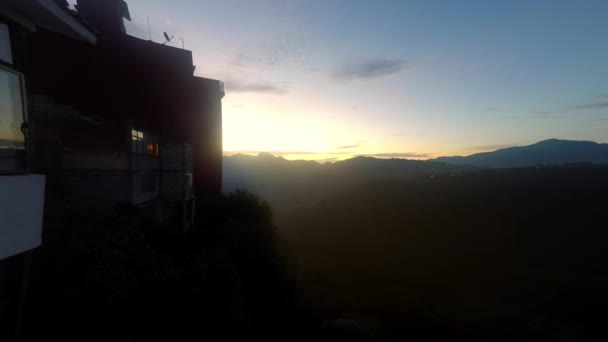 プエブラのザクロアチア マンザナスのミラドールでの美しい日の出 — ストック動画