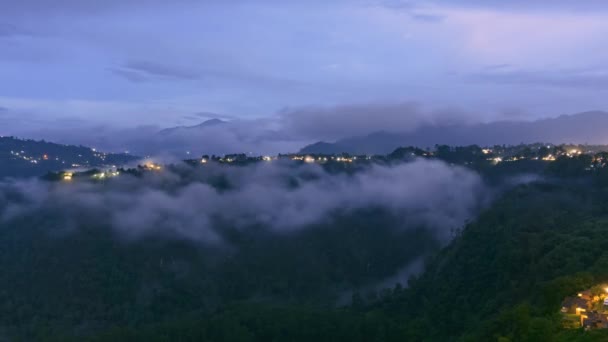 Majestueuze Toppen Betoverend Panorama Van Het Zacatlan Las Manzanas Gebergte — Stockvideo