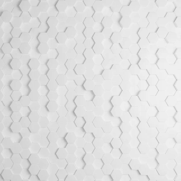 Renderelés Futurisztikus Honeycomb Mozaik Elvont Háttér Realisztikus Geometriai Hálós Sejtszerkezet — Stock Fotó