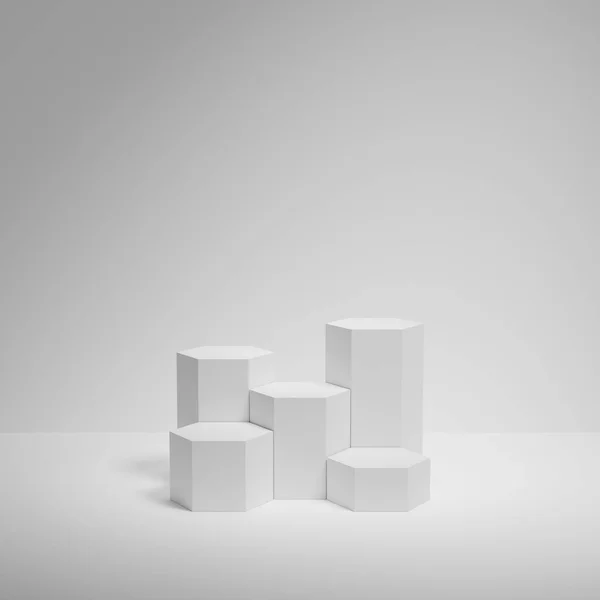 Rendu Affichage Produit Abstrait Scène Minimale Avec Plate Forme Géométrique — Photo