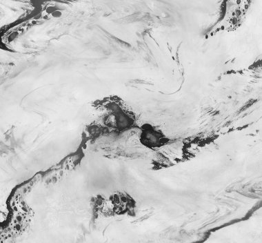 Metin için yeri olan boya lekeleriyle soyut arkaplan