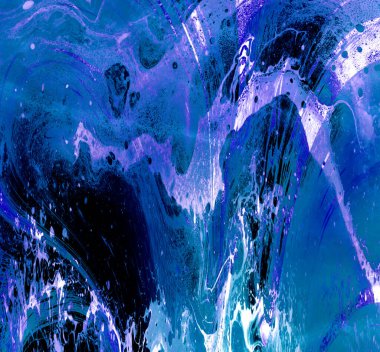 Yaratıcı soyut resim. Artistik ve inişli çıkışlı arka plan. Renkli ve canlı bir illüstrasyon. boyalı sanat