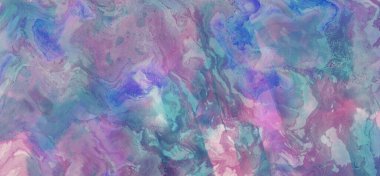 sulu boya boyama doku ile mavi arka plan