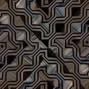 Kahverengi ve bej desenli tüvit kumaşı kontrol edin. Çeşitli zigzag yüzeyinin soyut arkaplanı. Farklı renklerde doğal kaotik doku, ahşap desen, ahşap desen, ahşap desen..