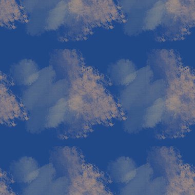 Soyut koyu mavi arka planda pürüzsüz bir desen ve kabaca fırça lekesi. Tekstil, kağıt ambalaj, arkaplan, duvar kağıdı deseni.