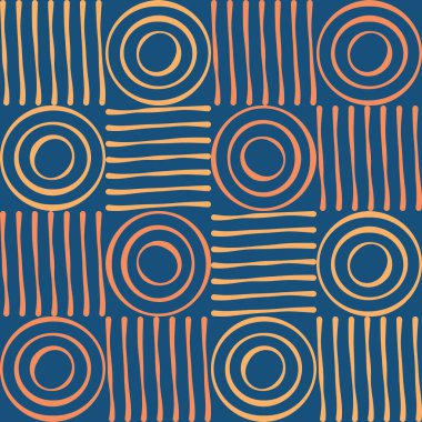 Vektör zarif, kusursuz desen dokusu. Soyut geometrik şekiller, düz renkler. Çağdaş vektör soyutlamaları. Kumaş baskı, web sitesi, duvar kağıdı, ambalaj kağıtları için sonsuz arkaplan..