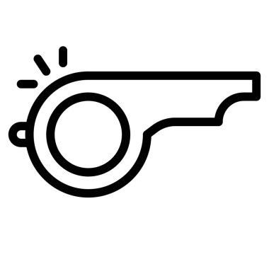 Islık simgesi. Şablon tasarımı için soyut işaret ve sembol. Vektör illüstrasyonu.