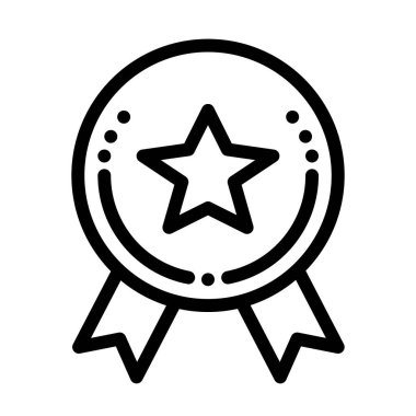 Ödül ikonu. Şablon tasarımı için soyut işaret ve sembol. Vektör illüstrasyonu.