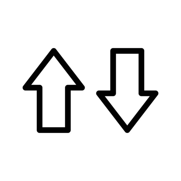 Seta Ícone Mudança Sinal Abstrato Símbolo Para Concepção Modelo Ilustração — Vetor de Stock