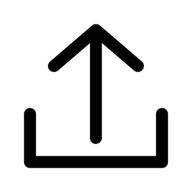 Simgeyi yükle. Oku simgeye kaydır. Dosya yükleniyor, sembol gönderiliyor.