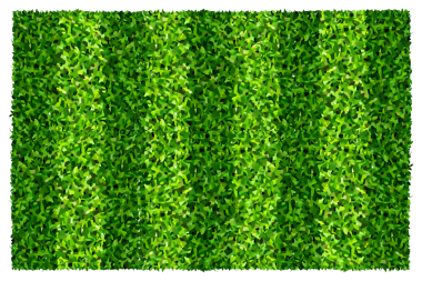 Spor ve eğlence için yeşil çimen alanı arka planı. Gerçekçi yeşil çimen deseni ve dokusu.