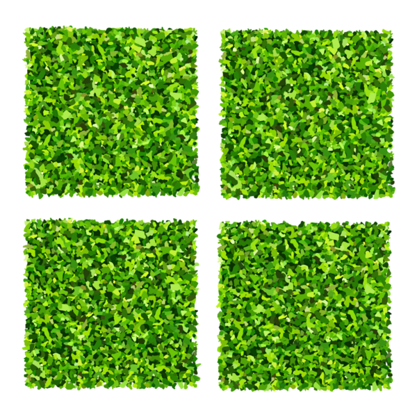 Yeşil çimen seti. Gerçekçi yeşil çimen deseni ve arka plan dokusu. Yapay yeşil çimen halısı.