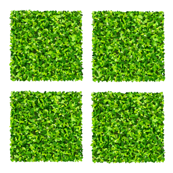 Yeşil çimen seti. Gerçekçi yeşil çimen deseni ve arka plan dokusu. Yapay yeşil çimen halısı.