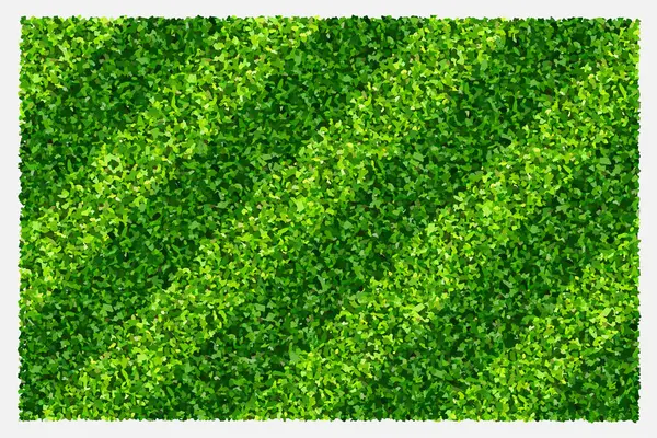 Spor ve eğlence için yeşil çimen alanı arka planı. Gerçekçi yeşil çimen deseni ve arka plan dokusu. Vektör.