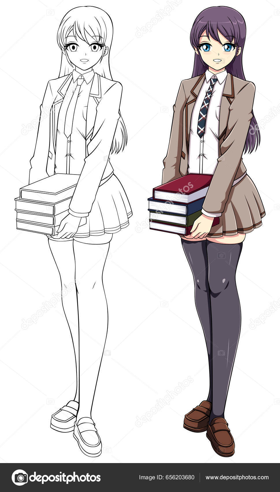 Amazon.co.jp: ZLININ JK Uniform, Sailor Uniform, Preppy Style, Japanese  Uniform Anime Cosplay Girls High School School School Festival Fancy Dress  Authentic Uniform (Color: Short Set With Socks, Size : XXL) : Clothing,