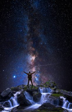 Dolunay ve meditasyon doğada