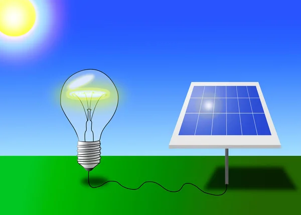 Produrre Energia Con Pannelli Fotovoltaici — Stok fotoğraf