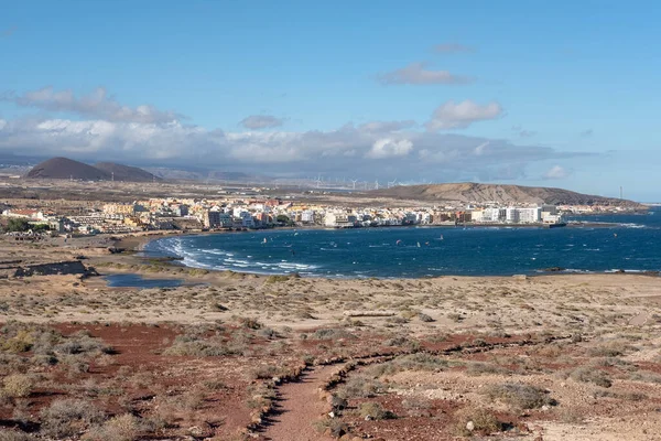 Medano Tenerife Islas Canarias España Septiembre 2022 Vista Pequeña Ciudad — Foto de Stock