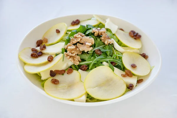 Delicious Fresh Salad Combining Flavors Textures Crisp Juicy Apples Hint — Stock Photo, Image