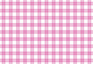 Pembe ve beyaz bufalo deseni, yumuşak renk kombinasyonu görsel olarak çekici ve büyüleyici bir arka plan, çok yönlü tartan ekoseli kusursuz örgü, tekstil ve kumaş arkaplanlarına ilham kaynağı