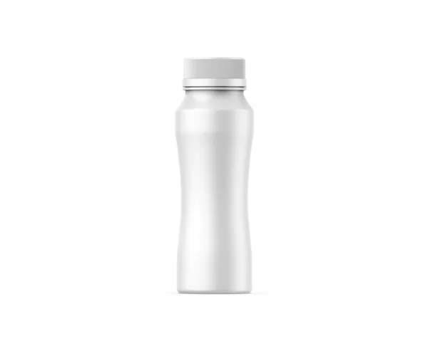 Garrafa Bebida Plástica Branco Para Apresentação Mockup Design Ilustração Renderização — Fotografia de Stock