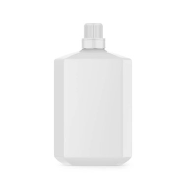 Vida kapağı modelleme şablonu ile kozmetik plastik şişe, üç boyutlu resimleme