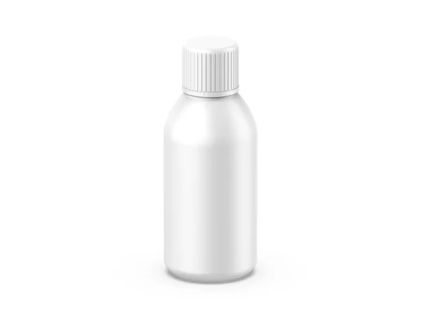 Cosmetic Plastic Bottle Mockup Template Branding Promotion Render Illustration — Stok fotoğraf