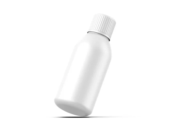 Cosmetic Plastic Bottle Mockup Template Branding Promotion Render Illustration — 图库照片