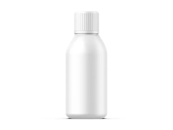 Cosmetic Plastic Bottle Mockup Template Branding Promotion Render Illustration Stockbild