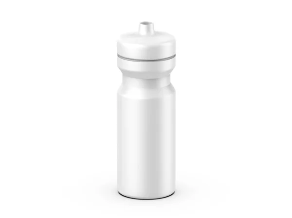 Plastové Sportovní Odsávací Láhve Pro Vodu Izolované Modelovat Šablony Designu — Stock fotografie