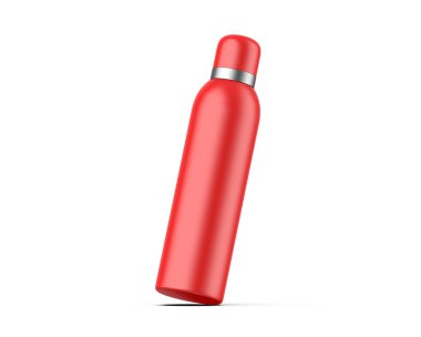 Boş alüminyum deodorant spreyi, markalaşma ve modelleme için. 3d resimleme.