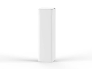 Damgalama ve modelleme için ince kağıt kutu modeli, 3D resimleme