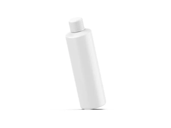 Bottiglia Plastica Cosmetica Con Tappo Vite Modello Mockup Branding Promozione — Foto Stock