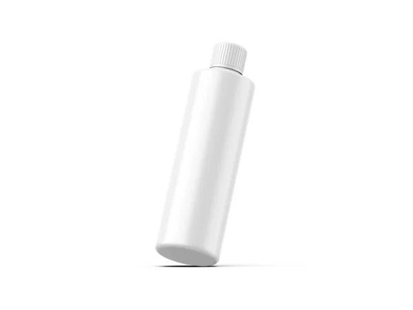 Cosmetische Plastic Fles Met Schroefdop Model Voor Branding Promotie Weergave — Stockfoto
