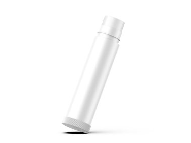 Dudak merhemi tüpleri, alt kıvrımlı modelleme, üç boyutlu resimleme