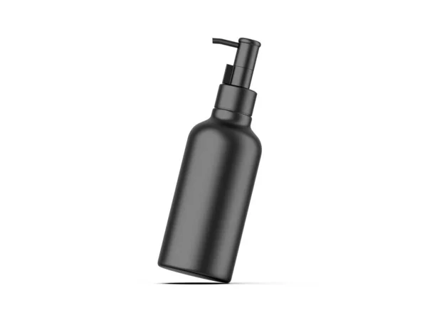 Bottiglia Plastica Cosmetica Con Pompa Dispenser Contenitore Liquido Gel Lozione — Foto Stock