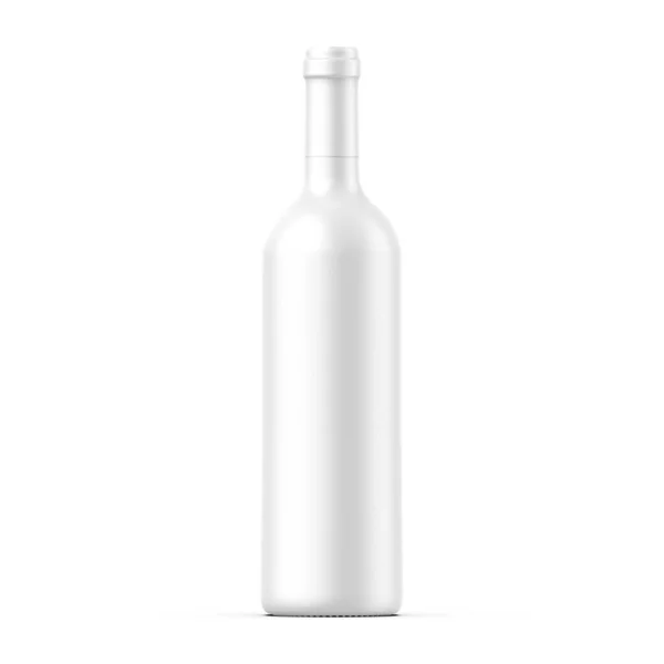 Blank Ceramic Wine Bottle Mockup Isolated White Background Illustration — Stock Photo, Image