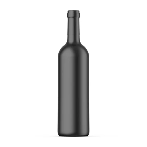 Порожня Керамічна Пляшка Вина Маскується Ізольованому Білому Тлі Ілюстрація — стокове фото
