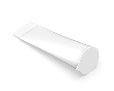 Tek kullanımlık çikolatalı dondurma sıkılmış kağıt bardak. Dondurma, kalippo tüpü maketi, 3 boyutlu illüstrasyon.