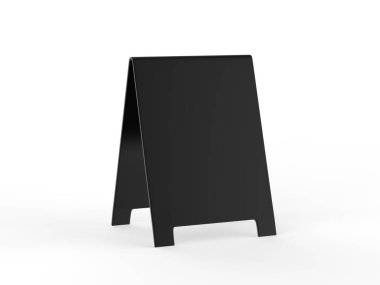 Tasarım ve sunum için bir çerçeve sandviç tahtası. 3d illüstrasyon.