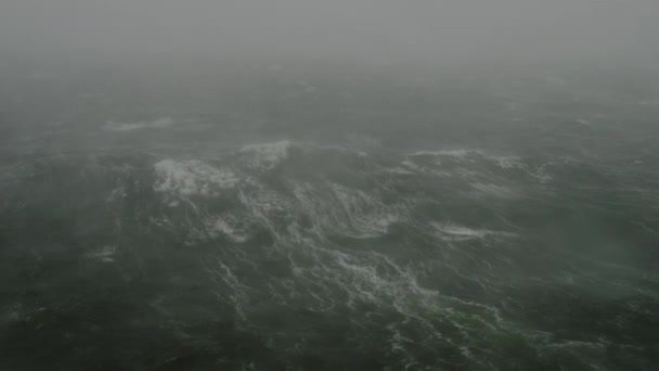 Tempesta Sul Mare Del Nord Paesi Bassi — Video Stock