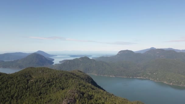 Wyspa Kowadła Howe Sound Morze Nieba Kolumbia Brytyjska Kanada — Wideo stockowe