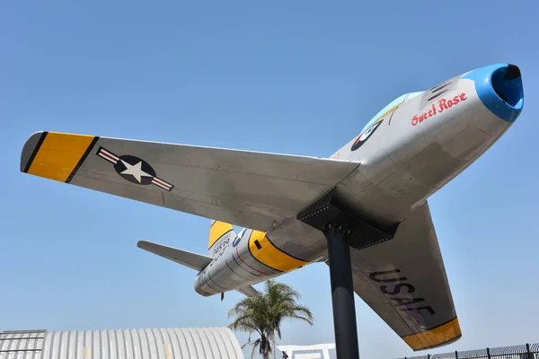 Kalifornien Usa April 2023 Restaurerade Flygplan Utställning Flygplan Berömmelse Museum — Stockfoto