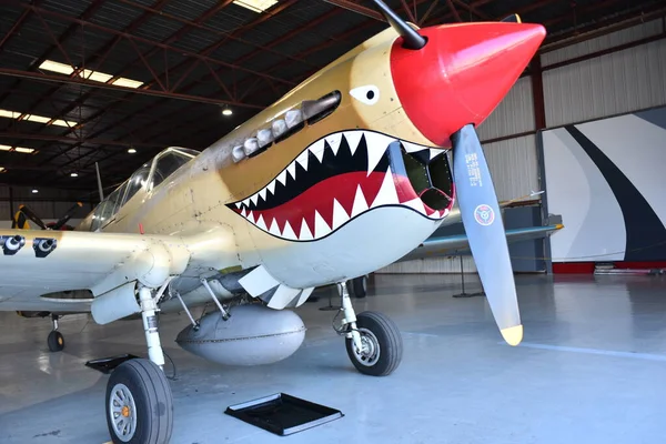 Kalifornia Usa Kwiecień 2023 Odrestaurowane Samoloty Wystawie Muzeum Sławy — Zdjęcie stockowe