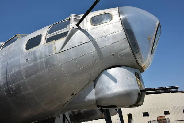 Califórnia Eua Abril 2023 B17 Restaurado Exposição Aviões Museu Fama — Fotografia de Stock
