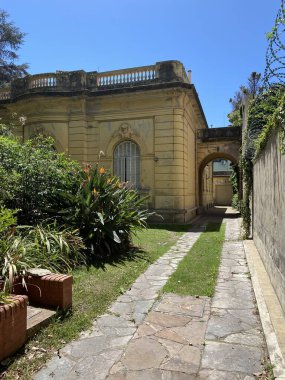 Buenos Aires şehir merkezindeki binalar, Arjantin. Ünlü ve güzel 19. yüzyıl Avrupa tarihi binası. 