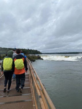 Iguazu Şelaleleri, Şelaleler, Şelaleler, Şelaleler, Ormanlar Iguazu Arjantin, UNESCO 'nun Dünya Mirası Bölgesi.