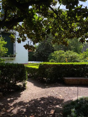 Enrique Larreta Müzesi 'ndeki avlu, Buenos Aires, Arjantin.