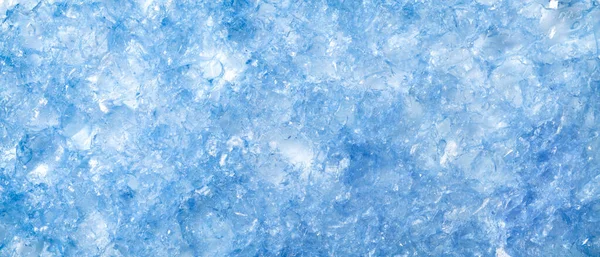 溶かした青霜降り氷の質感 寒い冬や寒い冬の背景 — ストック写真